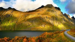 Landscapes nature Mountains lakes rivers skies mountaineers