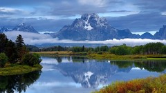 Landscapes nature Mountains lakes skyscapes