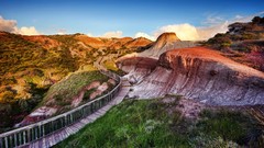 Landscapes nature Mountains land