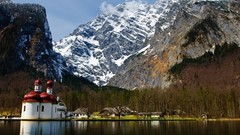 Landscapes nature Mountains land berchtesgaden Königssee St. 