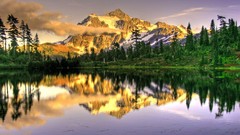 Landscapes nature Mountains north lakes forests