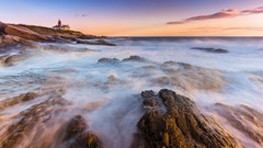 Landscapes nature Mountains ocean cloud see HDR Photography