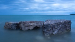 Landscapes nature Mountains ocean cloud see HDR Photography