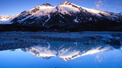 Landscapes nature Mountains reflections
