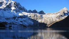 Landscapes nature Mountains reflections