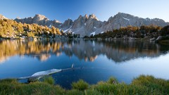 Landscapes nature Mountains reflections