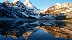 Landscapes nature Mountains reflections