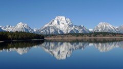 Landscapes nature Mountains reflections