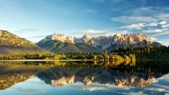Landscapes nature Mountains reflections