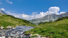 Landscapes nature Mountains rivers