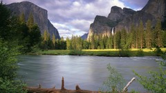 Landscapes nature Mountains rivers