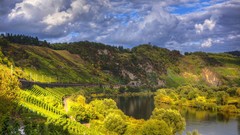 Landscapes nature Mountains rivers