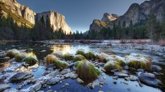 Landscapes nature Mountains rivers