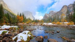 Landscapes nature Mountains rivers