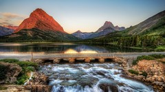 Landscapes nature Mountains rivers