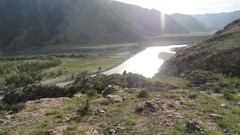 Landscapes nature Mountains rivers valleys riverside sunbeams