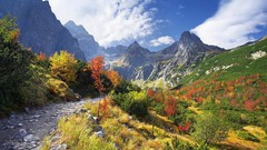 Landscapes nature Mountains roads slovakia valleys