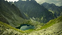 Landscapes nature Mountains rocks lakes