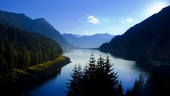 Landscapes nature Mountains switzerland lakes national 