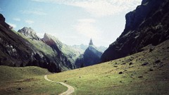 Landscapes nature Mountains Temples paths