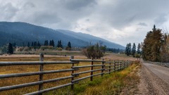 Landscapes nature Mountains USA forests country road
