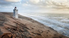 Landscapes nature ocean Beaches lighthouses