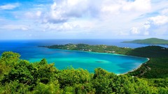 Landscapes nature ocean clouds
