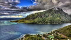 Landscapes nature ocean Islands