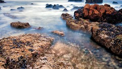 Landscapes nature ocean rocks