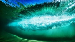 Landscapes nature Oceans emerald transparent waters