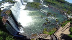 Landscapes nature panorama waterfalls
