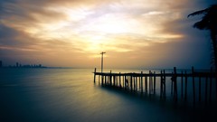 Landscapes nature piers skyline