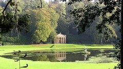 Landscapes nature ponds gazebo