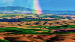 Landscapes nature rainbows