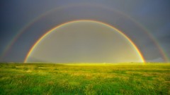 Landscapes nature rainbows
