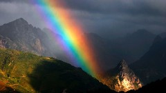 Landscapes nature rainbows