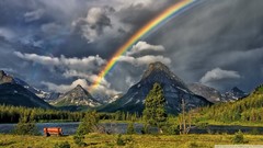 Landscapes nature rainbows