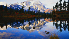 Landscapes nature reflections