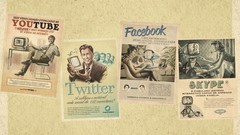 Landscapes nature retro Twitter facebook youtube skype