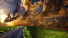 Landscapes nature roads architecture