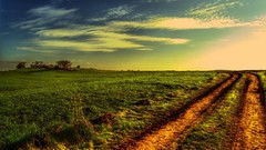 Landscapes nature roads Trails fields photo filters