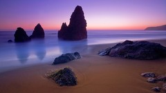 Landscapes nature rocks Beaches