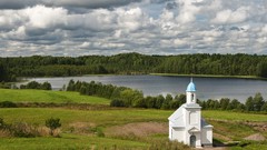Landscapes nature Russia Monastery region