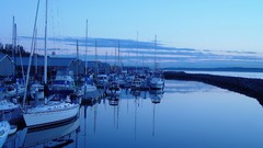 Landscapes nature sail boat