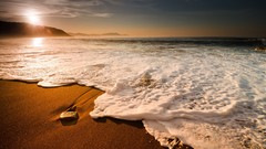 Landscapes nature sand shore