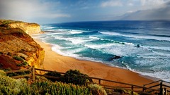 Landscapes nature Sea Beaches