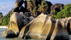 Landscapes nature Seychelles rocks