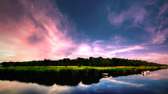 Landscapes nature ships reflections