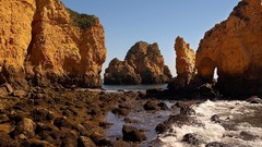 Landscapes nature shore cliffs