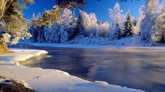Landscapes nature snow